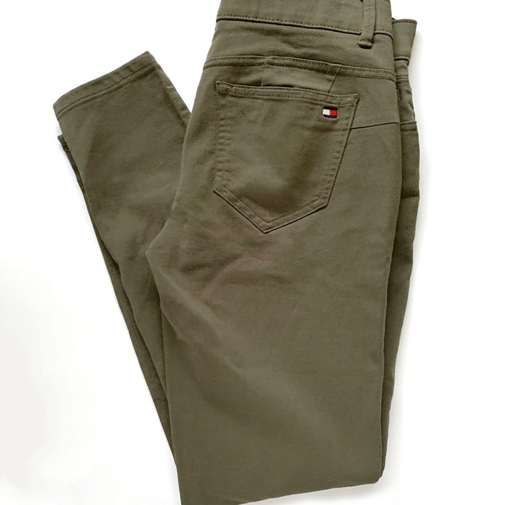 Tommy Hilfiger Women's TH Flex "Waverly" Sateen Skinny Pants Size: 4 - Picture 3 of 8
